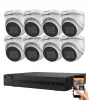 Hikvision HiLook 5 Megapixel 8-Dome-Kamera-System mit 30 m Nachtsichtweite