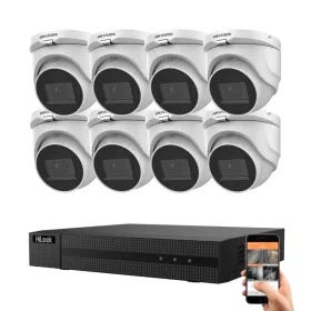   Hikvision HiLook 5 Megapixel 8-Dome-Kamera-System mit 30 m Nachtsichtweite