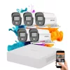 Hikvision ColorVu 5-Kamera Sicherheitskamerasystem 5MP mit farbigem Nachtsichtbild