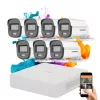 Hikvision ColorVu 7-Kamera Sicherheitskamerasystem mit 5MP Farbnachtsicht