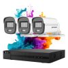 Hikvision HiLook ColorVu 3-Kamera Sicherheitskamerasystem 5MP mit Farbnachtsicht