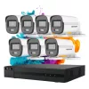Hikvision HiLook ColorVu 7-Kamera Sicherheitskamerasystem mit 5 MP und farbiger Nachtsicht