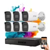 Hikvision ColorVu IP Kamerasystem mit 6 Kameras, 6MP und farbiger Nachtsicht