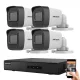 Hikvision IP-Kamera-System mit 4 Überwachungskameras, 2MP Full HD