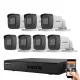Hikvision IP-Kamera-System mit 7 Sicherheitskameras, 2MP Full HD