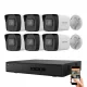 Hikvision IP-Kamerasystem mit 6 Überwachungskameras 4MP