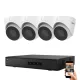Hikvision 4 Dome IP Überwachungskamera-System 4MP