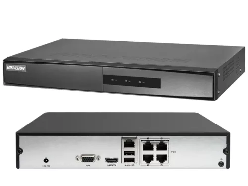 Hikvision IP-Kamera-System mit 6 Überwachungskameras, 4MP und Farbnachtsicht