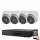 Hikvision 4 Dome IP Überwachungskamera-System 2MP Full HD