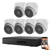 Hikvision 6 Dome Sicherheitskameras IP-Kamerasystem 2MP Full HD