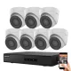 Hikvision 7 Dome Sicherheitskameras IP-Kamera-System 2MP Full HD