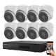 Hikvision 8 Dome Sicherheitskameras IP Kamera System 2MP Full HD
