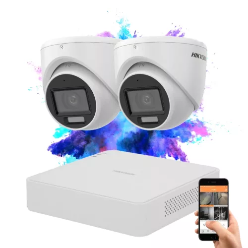 Hikvision TurboHD TVI Zwei-Kamera-Dome-Kamera-System
