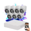 Hikvision TurboHD-TVI Dome-Kameraset mit 7 Kameras, 5 MP und Farbnachtsicht