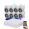 Hikvision TurboHD-TVI Dome-Kamera-Set mit 8 Kameras, 5 MP und farbiger Nachtsicht