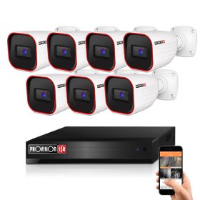Provision 7-Kamera IP-Überwachungssystem 4MP