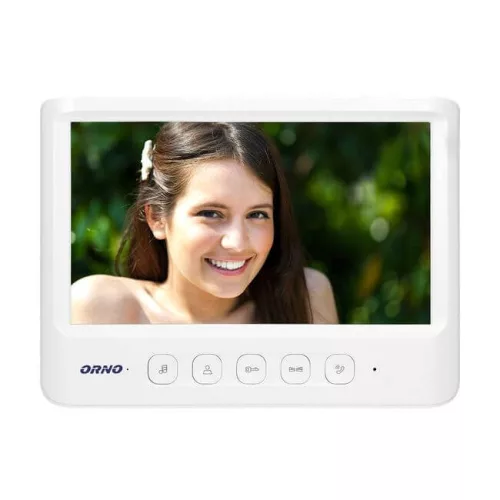 Einzelhaus Video-Türsprechanlage schwarz oder weiß mit 7" Monitor OR-VID-MC-1059