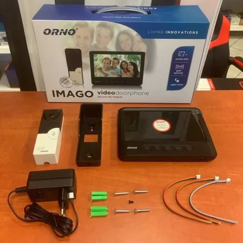 Einzelhaus Video-Türsprechanlage schwarz oder weiß mit 7" Monitor OR-VID-MC-1059