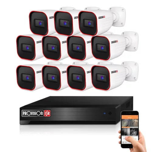 Provision AHD-23 Überwachungssystem mit 11 Kameras 2MP