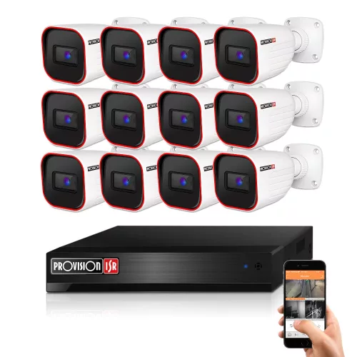 Provision AHD-23 Überwachungskamera-System mit 12 Kameras 2MP