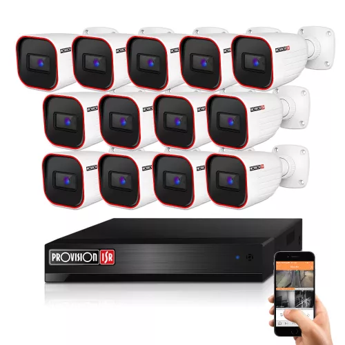 Provision AHD-23 Überwachungskamera-System mit 13 Kameras 2 MP