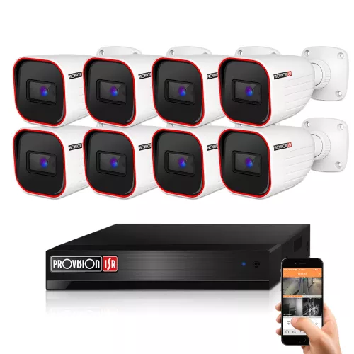 Provision AHD-23 Überwachungskamera-System mit 8 Kameras 2MP