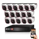 Provision AHD-23 Dome 16-Kanal Überwachungskamera-System 2MP