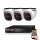 Provision AHD-23 Dome Überwachungskamera-Set mit 3 Kameras 2MP