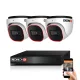 Provision AHD-23 Dome Überwachungskamera-Set mit 3 Kameras 2MP