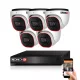 Provision AHD-23 Dome Überwachungskamera-System mit 5 Kameras 2 MP