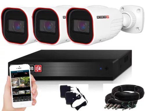 Provision AHD-36VF 3-Kamera Überwachungssystem 2MP 5x ZOOM
