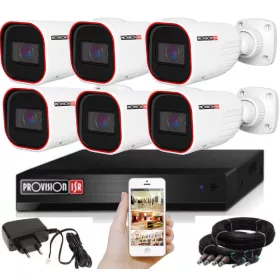   Provision AHD-36 Überwachungskamera-System mit 6 Kameras 2MP