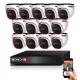 Provision AHD-36 Dome 13-Kamera Kamerasystem 2MP 5x ZOOM