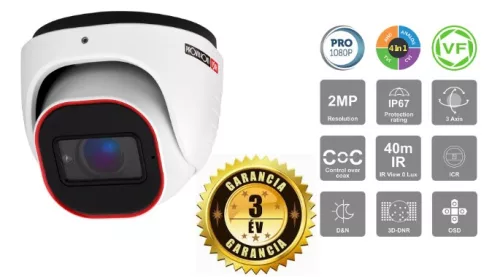Provision AHD-36 Dome 16-Kamera Überwachungssystem 2MP 5x ZOOM