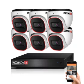 Provision AHD-36 Dome Kamerasystem mit 6 Kameras 2MP 5x ZOOM