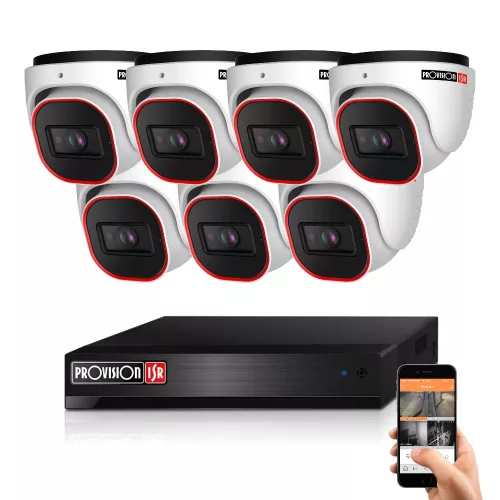 Provision AHD-36 Dome 7-Kamera Kamerasystem 2MP 5x ZOOM