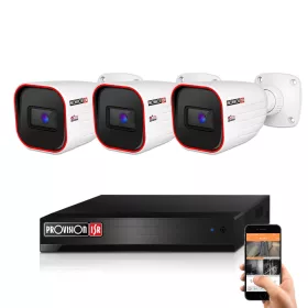 Provision 3 Sicherheitskameras IP-Kamerasystem 2 MP