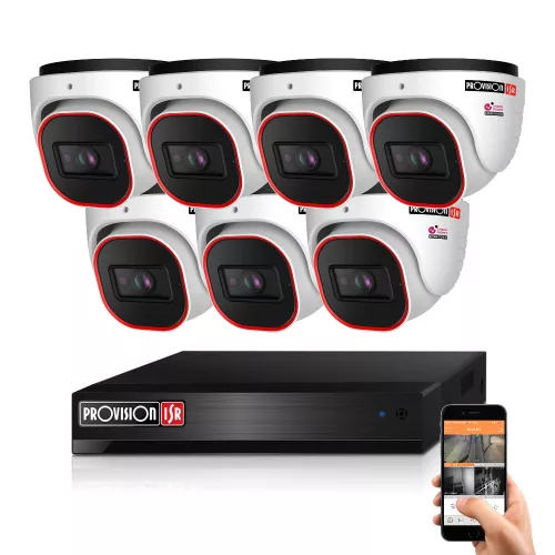 Provision 7 Dome IP Überwachungskamera-System 2 MP
