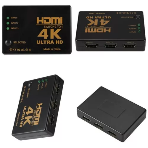 RM309 4K HDMI-Switch mit 3 Eingängen und Fernbedienung