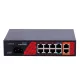 Safire SF-SW1008HIPOE-H-120 10 portos Hi-PoE switch, 8x PoE + 2x Gigabit uplink, 120W