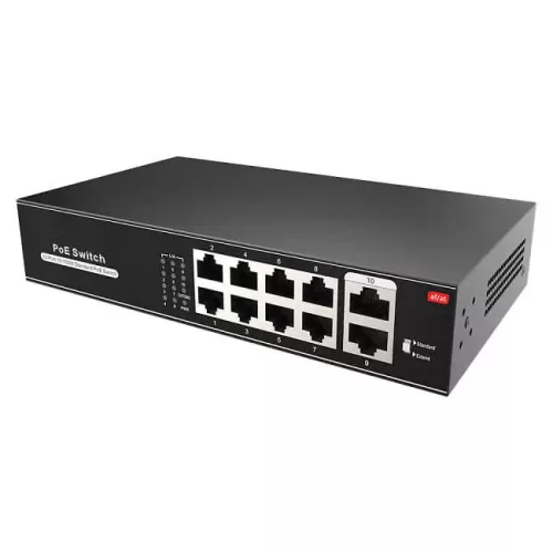 SW-8-POE-SWITCH: Optimierte Energie- und Datenübertragung für IP-Kamerasysteme
