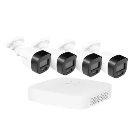   Techson 4 kamerás rendszer szett (2MP, színes éjjellátással, 8 csatornás rögzítővel)