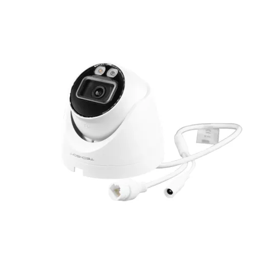 Techson 4 dome kamerás IP rendszer szett (4MP, színes éjjelátással, 4 csatornás rögzítővel, PoE)