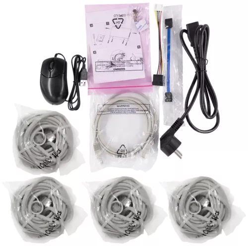 Techson 4 dome kamerás IP rendszer szett (4MP, színes éjjelátással, 8 csatornás rögzítővel, PoE)