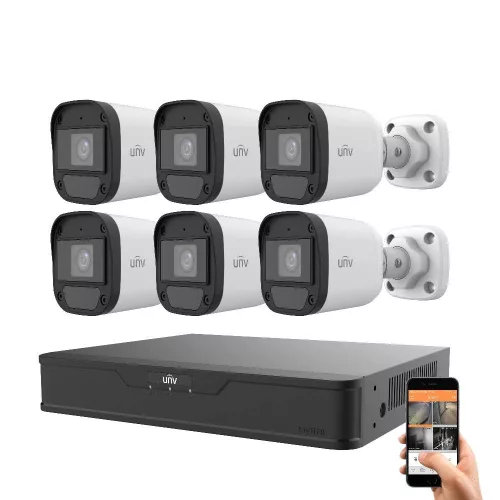 Uniview 6 Sicherheitskameras 5MP Kamerasystem