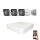 Uniview IP-Kamera-System mit 3 Sicherheitskameras, 4 MP