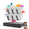 Uniview 6-Dome-IP-Kamera-System mit 4 MP und farbiger Nachtsicht