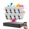Uniview 8 Dome-Kamera IP-Überwachungssystem 4MP mit Farbnachtsicht