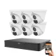 Uniview 6 Dome Sicherheitskamerasystem mit 5 MP Kameras