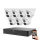 Uniview 7 Dome Sicherheitskamerasystem mit 5 MP Kameras